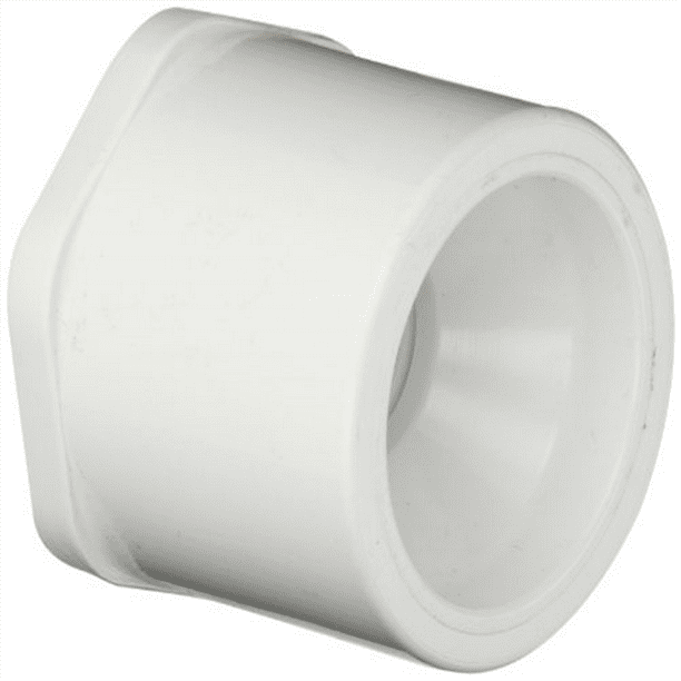 2 Spigot x 1 NPT Female Pack of 5 Spears 438 Series PVC Pipe Fitting White Bushing Schedule 40 